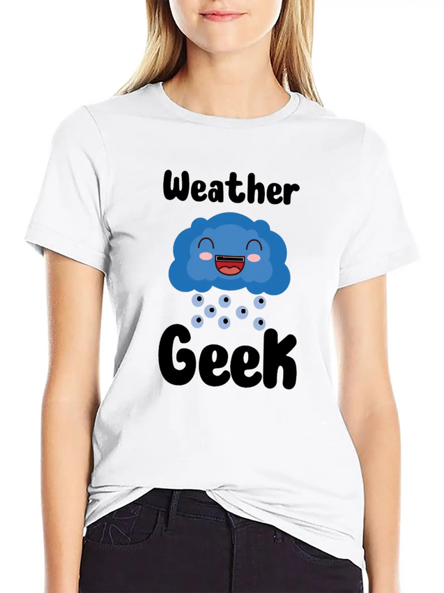 Funny Meteorology Meteorologist Weather Lover Lightweight Cotton T-Shirt – Daily Comfort Graphic Shirt