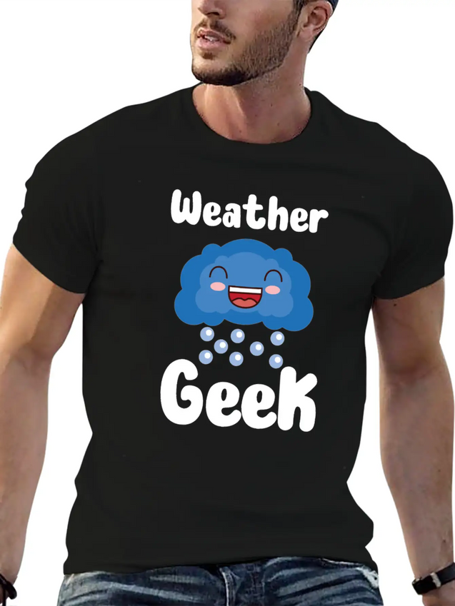 Funny Meteorology Meteorologist Weather Lover Lightweight Cotton T-Shirt – Daily Comfort Graphic Shirt