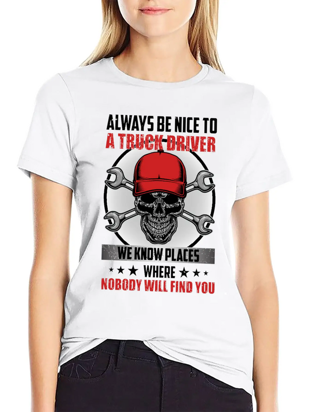Funny Trucks Lovers - Truck Drivers - Truck Driver Lightweight Cotton T-Shirt – Daily Comfort Graphic Shirt