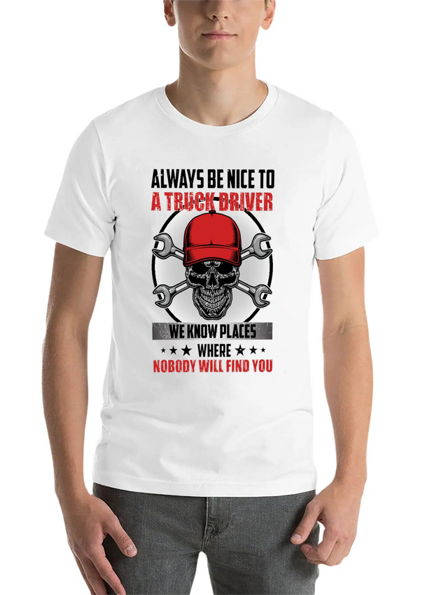 Funny Trucks Lovers - Truck Drivers - Truck Driver Lightweight Cotton T-Shirt – Daily Comfort Graphic Shirt