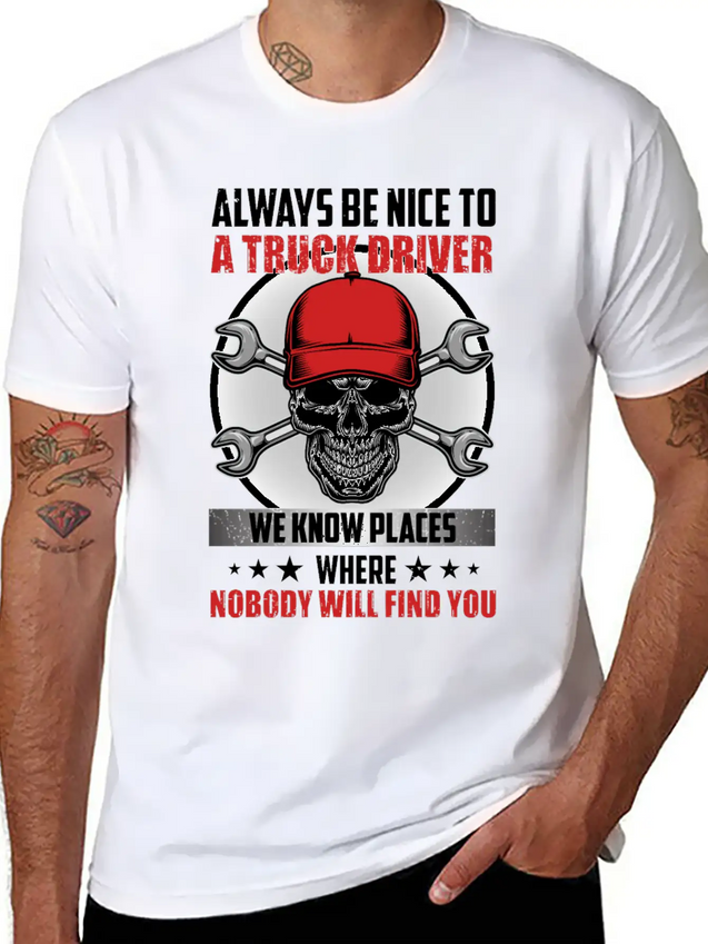 Funny Trucks Lovers - Truck Drivers - Truck Driver Lightweight Cotton T-Shirt – Daily Comfort Graphic Shirt