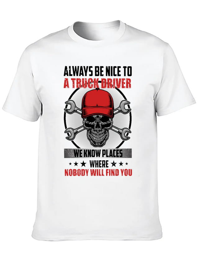 Funny Trucks Lovers - Truck Drivers - Truck Driver Lightweight Cotton T-Shirt – Daily Comfort Graphic Shirt