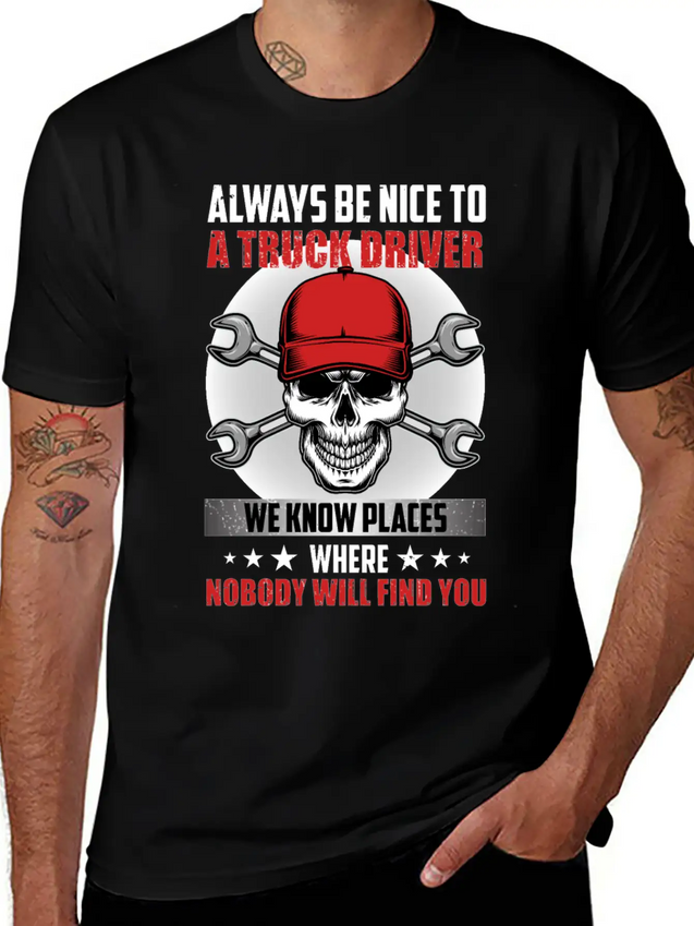 Funny Trucks Lovers - Truck Drivers - Truck Driver Lightweight Cotton T-Shirt – Daily Comfort Graphic Shirt