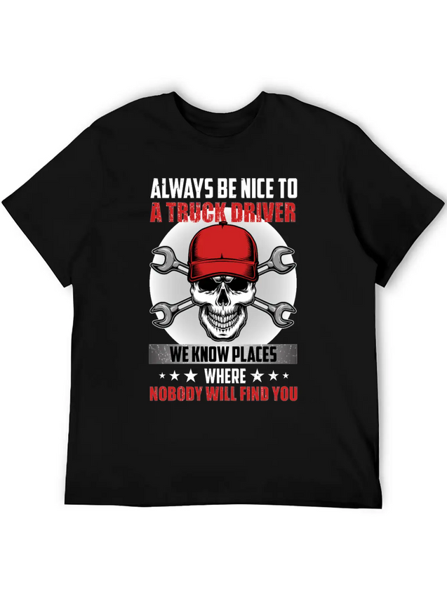 Funny Trucks Lovers - Truck Drivers - Truck Driver Lightweight Cotton T-Shirt – Daily Comfort Graphic Shirt