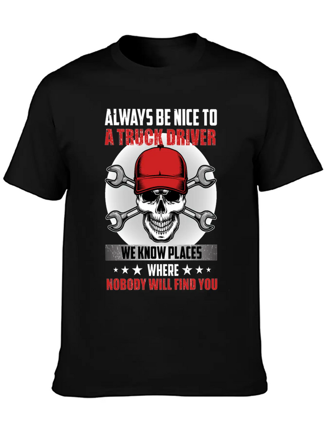 Funny Trucks Lovers - Truck Drivers - Truck Driver Lightweight Cotton T-Shirt – Daily Comfort Graphic Shirt