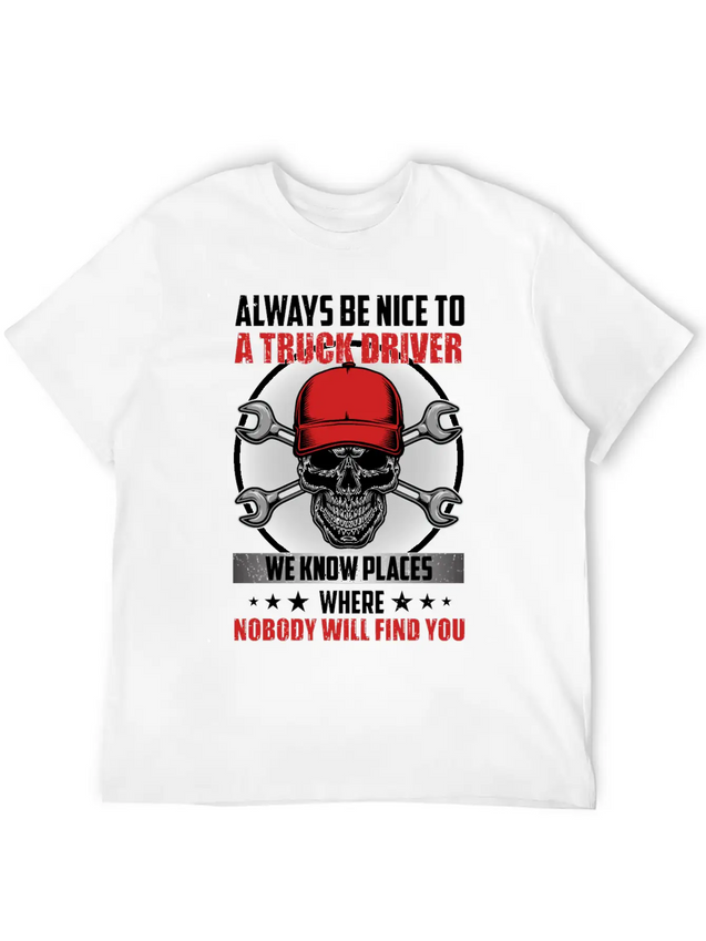 Funny Trucks Lovers - Truck Drivers - Truck Driver Lightweight Cotton T-Shirt – Daily Comfort Graphic Shirt
