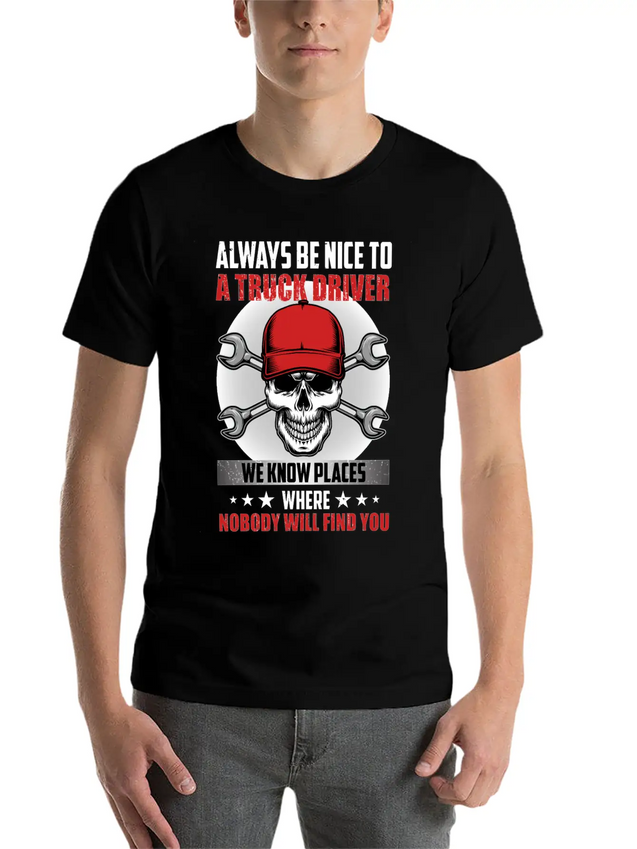 Funny Trucks Lovers - Truck Drivers - Truck Driver Lightweight Cotton T-Shirt – Daily Comfort Graphic Shirt