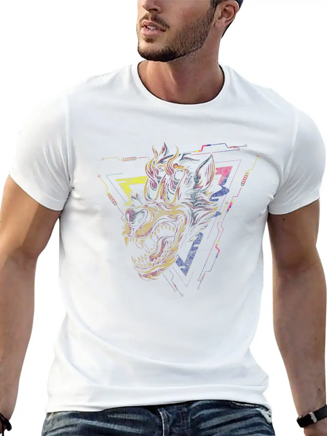 Future Robot Technology Gaming Lightweight Cotton T-Shirt – Daily Comfort Graphic Shirt