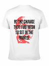 Gandhi Quote Be The Change Mama Gandhi Quotes Lightweight Cotton T-Shirt – Daily Comfort Graphic Shirt