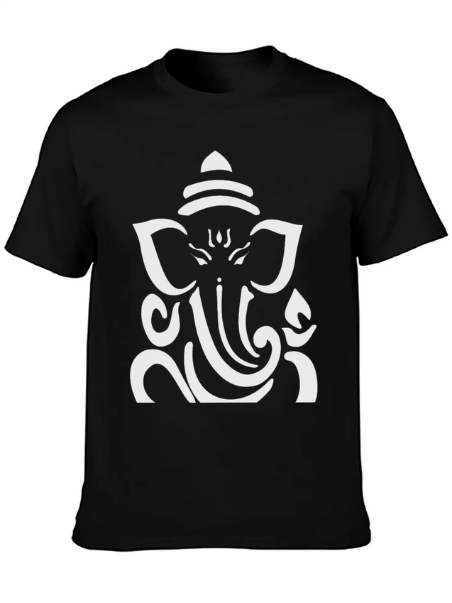 Ganesha Lightweight Cotton T-Shirt – Daily Comfort Graphic Shirt