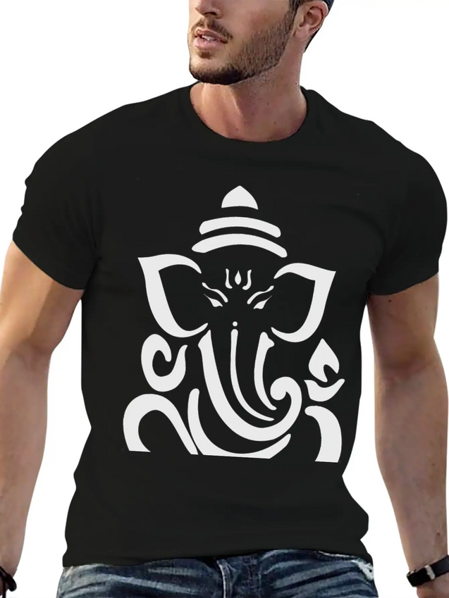Ganesha Lightweight Cotton T-Shirt – Daily Comfort Graphic Shirt