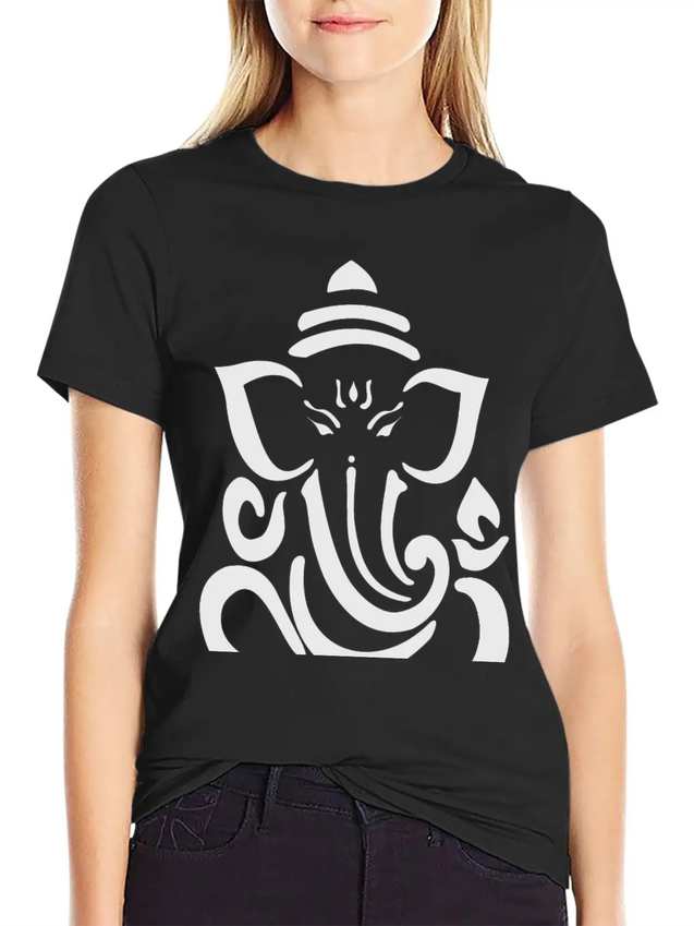 Ganesha Lightweight Cotton T-Shirt – Daily Comfort Graphic Shirt