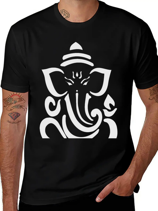 Ganesha Lightweight Cotton T-Shirt – Daily Comfort Graphic Shirt