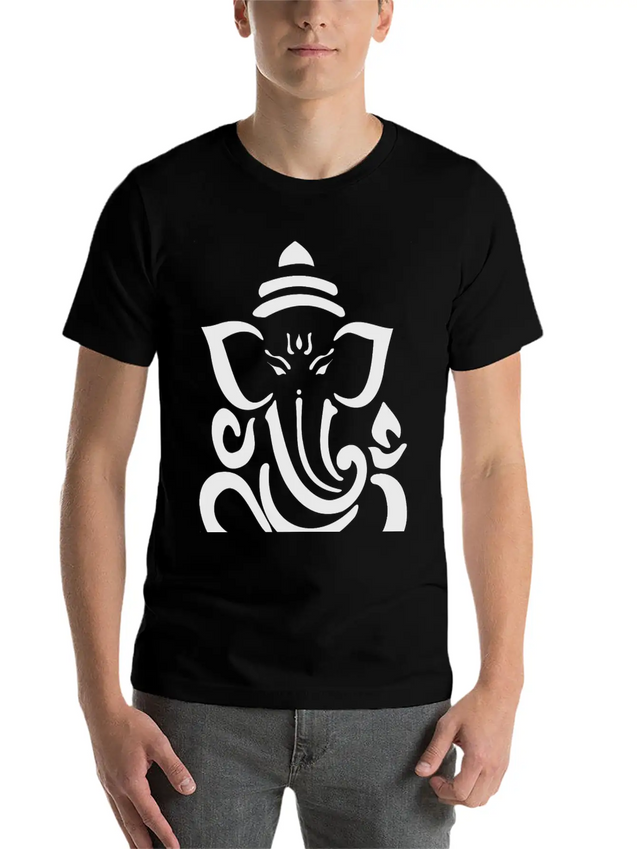 Ganesha Lightweight Cotton T-Shirt – Daily Comfort Graphic Shirt