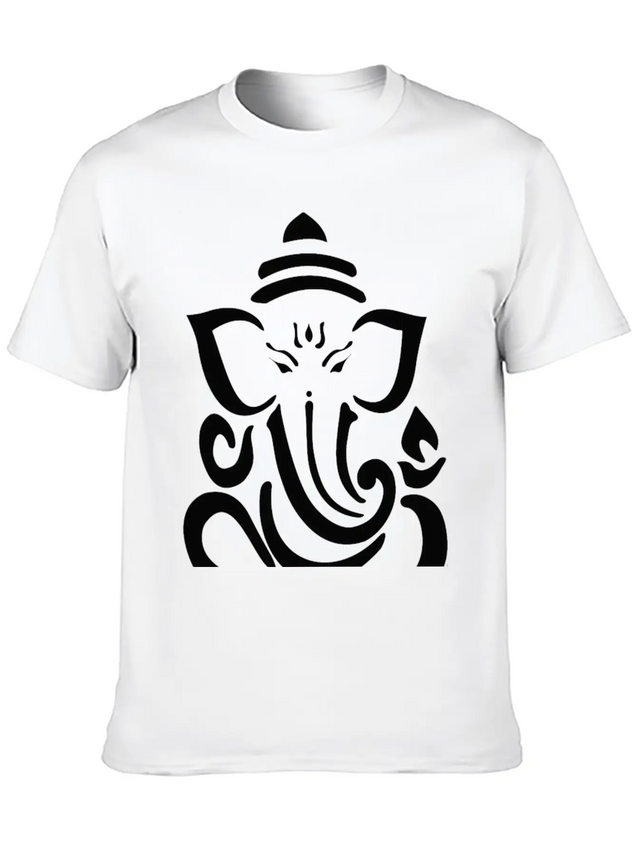 Ganesha Lightweight Cotton T-Shirt – Daily Comfort Graphic Shirt