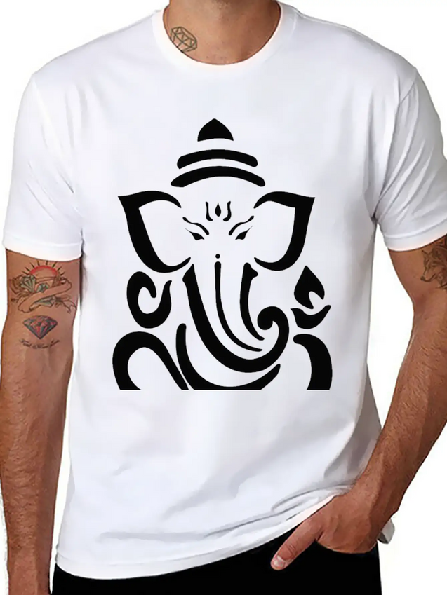 Ganesha Lightweight Cotton T-Shirt – Daily Comfort Graphic Shirt