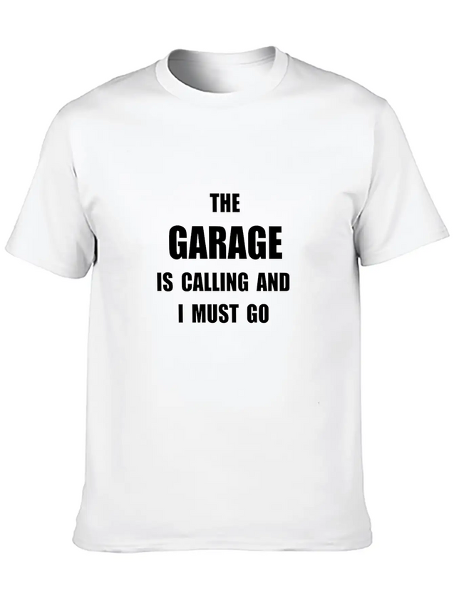 Garage Calling Lightweight Cotton T-Shirt – Daily Comfort Graphic Shirt