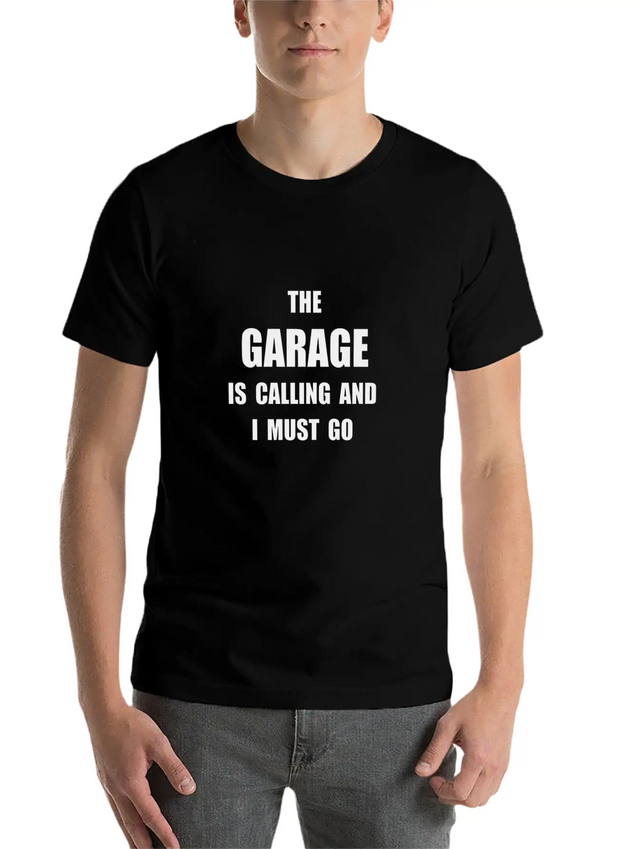 Garage Calling Lightweight Cotton T-Shirt – Daily Comfort Graphic Shirt