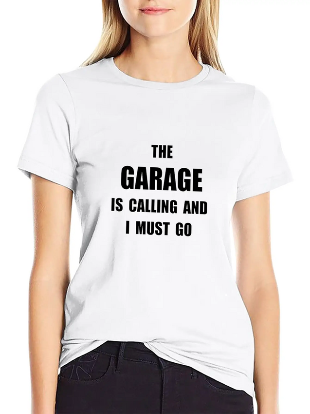 Garage Calling Lightweight Cotton T-Shirt – Daily Comfort Graphic Shirt