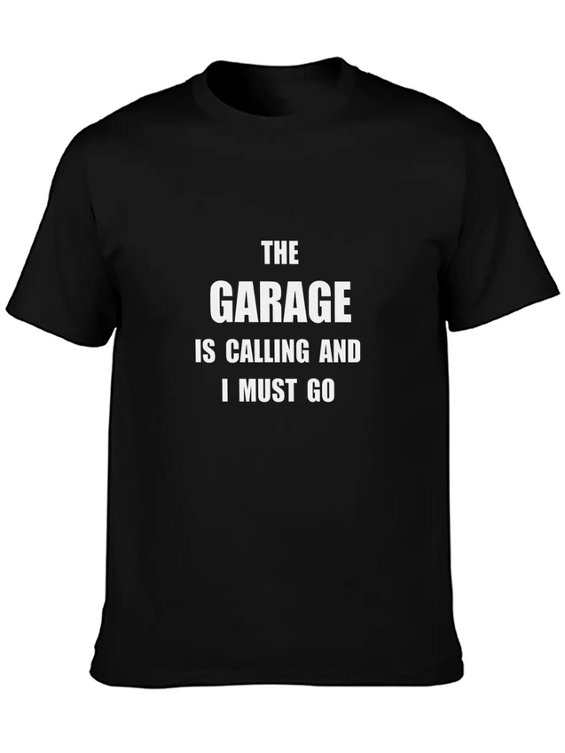 Garage Calling Lightweight Cotton T-Shirt – Daily Comfort Graphic Shirt