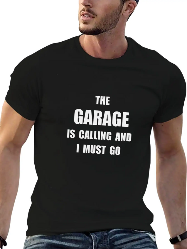 Garage Calling Lightweight Cotton T-Shirt – Daily Comfort Graphic Shirt