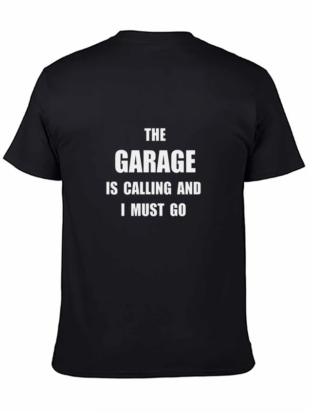 Garage Calling Lightweight Cotton T-Shirt – Daily Comfort Graphic Shirt