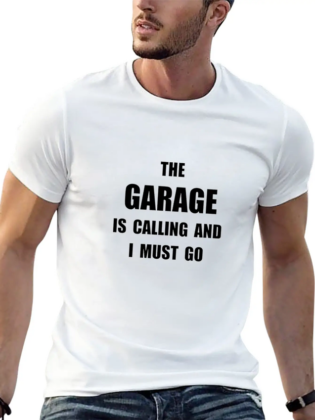 Garage Calling Lightweight Cotton T-Shirt – Daily Comfort Graphic Shirt