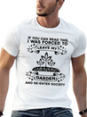 Gardening Garden Gardener Lightweight Cotton T-Shirt – Daily Comfort Graphic Shirt