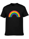 Gay Pride LGBTQ Grunge Rainbow Lightweight Cotton T-Shirt – Daily Comfort Graphic Shirt