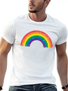 Gay Pride LGBTQ Grunge Rainbow Lightweight Cotton T-Shirt – Daily Comfort Graphic Shirt
