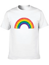 Gay Pride LGBTQ Grunge Rainbow Lightweight Cotton T-Shirt – Daily Comfort Graphic Shirt
