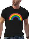 Gay Pride LGBTQ Grunge Rainbow Lightweight Cotton T-Shirt – Daily Comfort Graphic Shirt