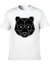 Geometric Animal: Panda Bear Lightweight Cotton T-Shirt – Daily Comfort Graphic Shirt