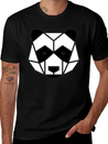 Geometric Animal: Panda Bear Lightweight Cotton T-Shirt – Daily Comfort Graphic Shirt