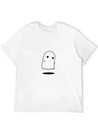 Ghost Halloween Sad Cry Lightweight Cotton T-Shirt – Daily Comfort Graphic Shirt