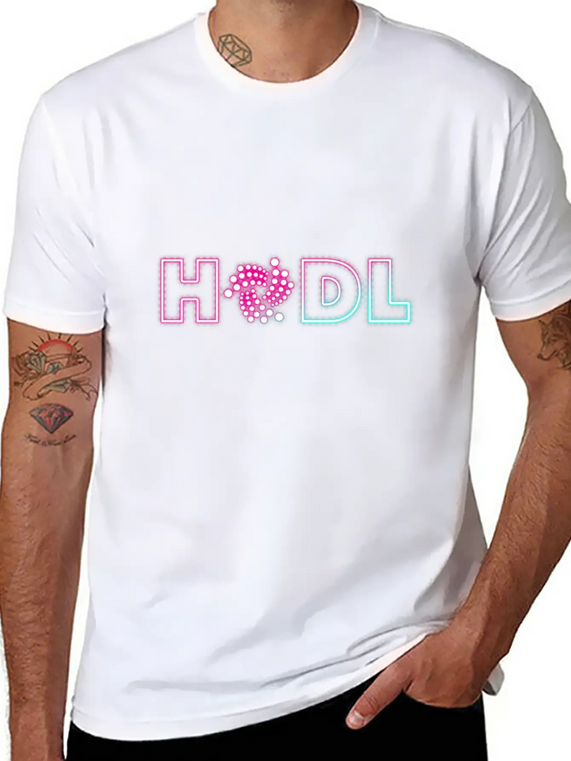 (Gift) HODL Neon Lightweight Cotton T-Shirt – Daily Comfort Graphic Shirt