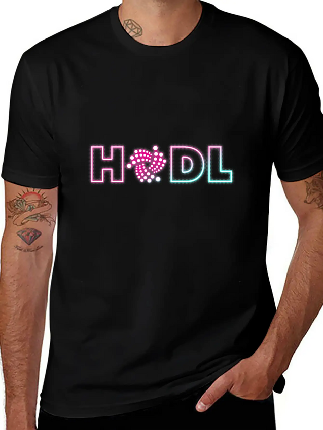 (Gift) HODL Neon Lightweight Cotton T-Shirt – Daily Comfort Graphic Shirt