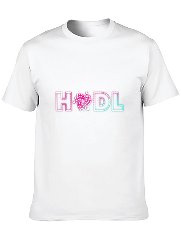 (Gift) HODL Neon Lightweight Cotton T-Shirt – Daily Comfort Graphic Shirt