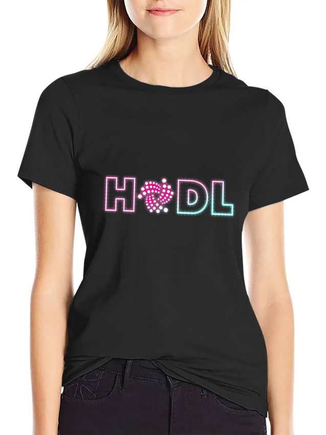(Gift) HODL Neon Lightweight Cotton T-Shirt – Daily Comfort Graphic Shirt