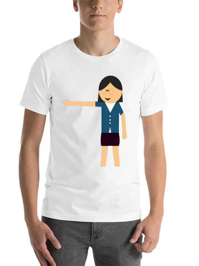 Girl Pointed Lightweight Cotton T-Shirt – Daily Comfort Graphic Shirt