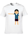 Girl Pointed Lightweight Cotton T-Shirt – Daily Comfort Graphic Shirt