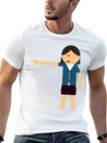 Girl Pointed Lightweight Cotton T-Shirt – Daily Comfort Graphic Shirt