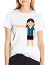 Girl Pointed Lightweight Cotton T-Shirt – Daily Comfort Graphic Shirt