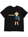 Girl Pointed Lightweight Cotton T-Shirt – Daily Comfort Graphic Shirt