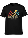 Glacier National Park Glacier Montana Glacier Lightweight Cotton T-Shirt – Daily Comfort Graphic Shirt