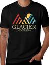 Glacier National Park Glacier Montana Glacier Lightweight Cotton T-Shirt – Daily Comfort Graphic Shirt