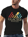 Glacier National Park Glacier Montana Glacier Lightweight Cotton T-Shirt – Daily Comfort Graphic Shirt