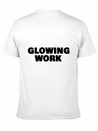 Glowing Work Lightweight Cotton T-Shirt – Daily Comfort Graphic Shirt