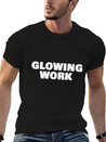 Glowing Work Lightweight Cotton T-Shirt – Daily Comfort Graphic Shirt