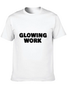 Glowing Work Lightweight Cotton T-Shirt – Daily Comfort Graphic Shirt